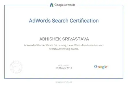 google ads certification: Short Term Digital Marketing Course